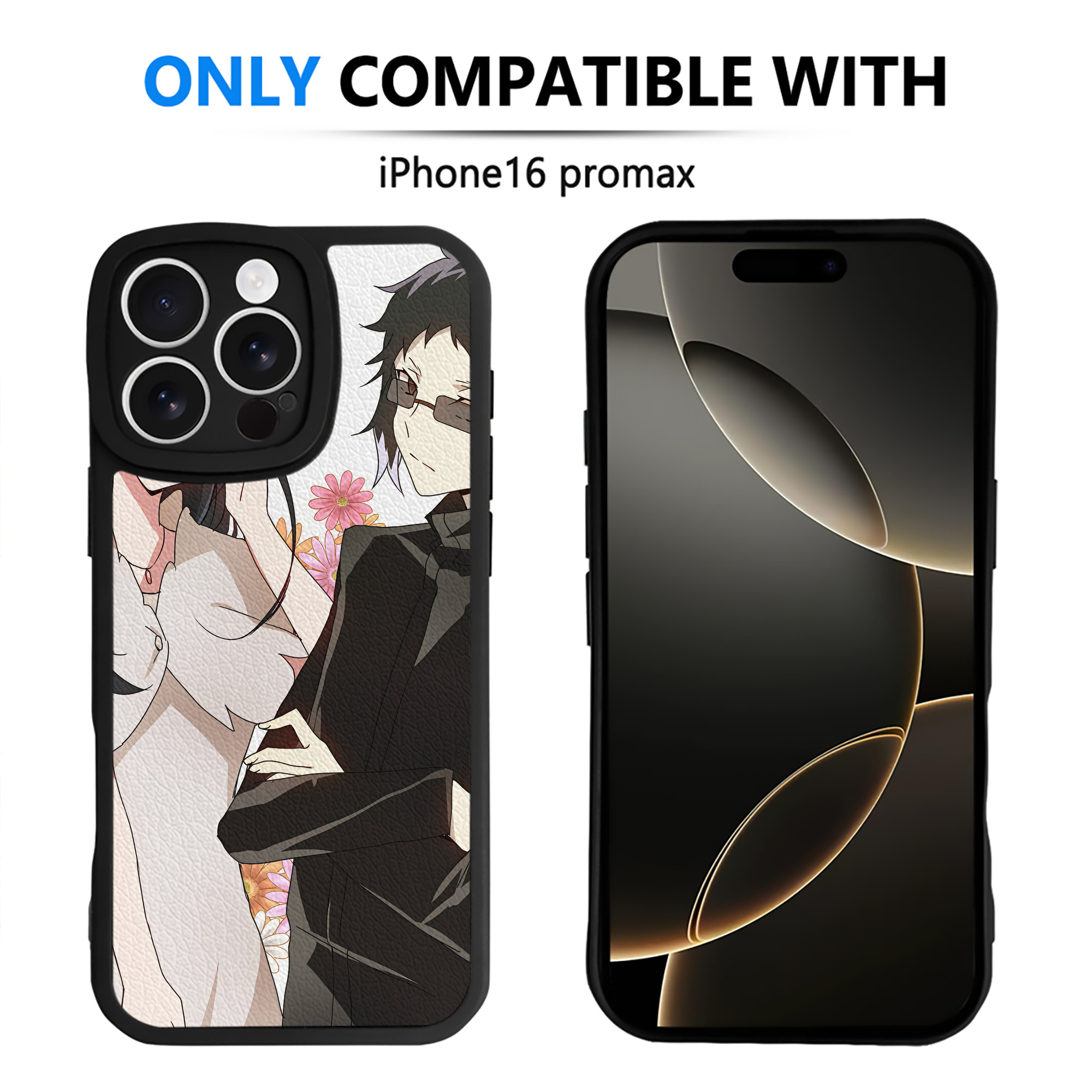 （画像用） 文豪ストレイドッグス Bungo Stray Dogs 【iPhone 16シリーズ対応】シリコンスマホケース（レザー調） 材質：シリコン